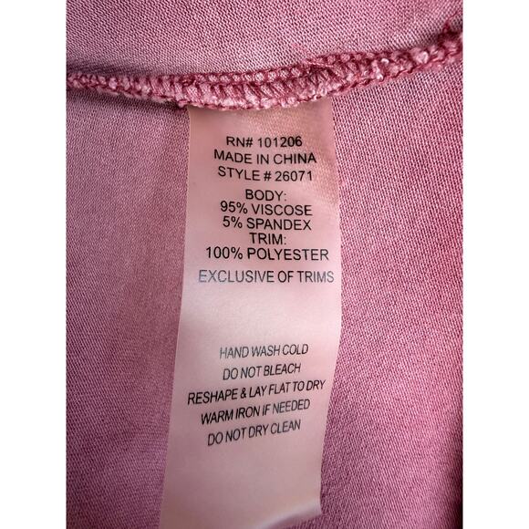 Soft Surroundings Mauve Asymmetrical Hem Tunic Dress Medium - Picture 5 of 5